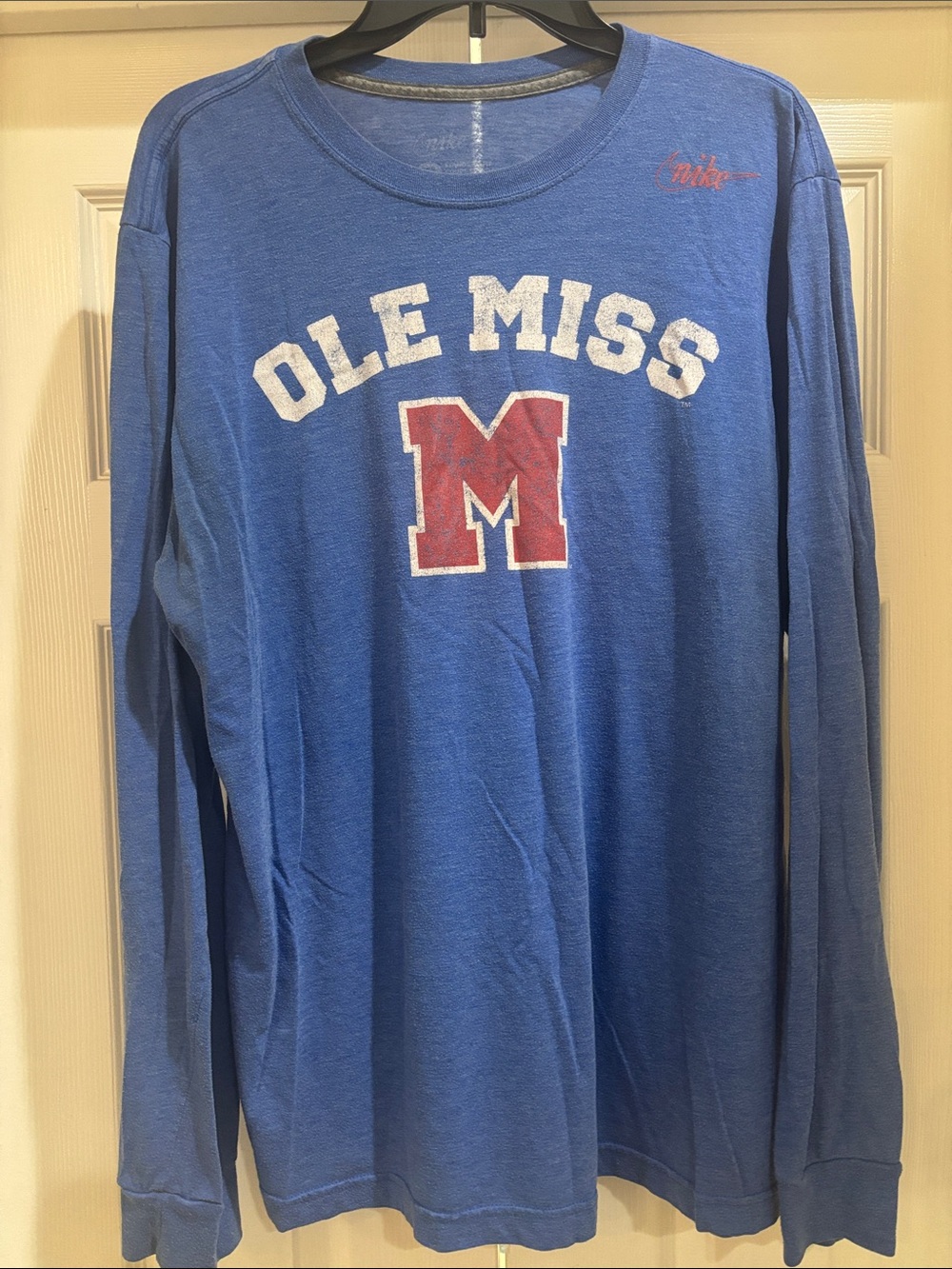 Nike Blue Tee with  Logo Script